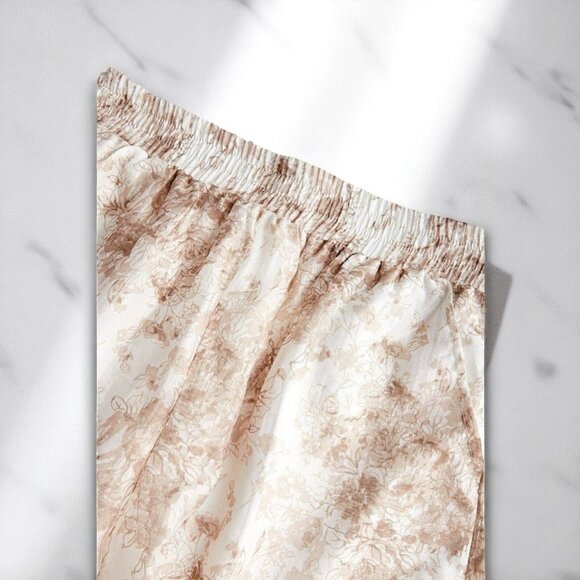 NWT J.ING 2 Pieces Floral Print Casual Sheer Oversize Shirt Top with Shorts Set - Picture 6 of 8